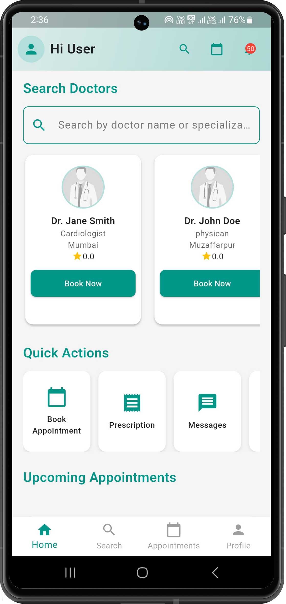 Patient Dashboard Preview